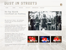 Tablet Screenshot of dust-in-streets.de